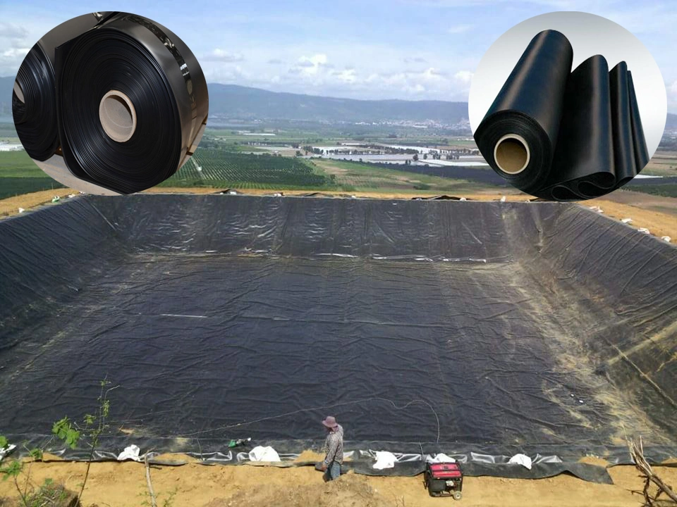 0.75mm LDPE Geomembrane de Vijvervoering van Geomembrane van Voeringsgarnalen 1