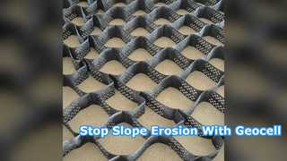 HDPE Geocell for Slope Stabilization and Erosion Control