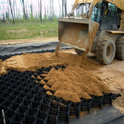Zwarte Groene HDPE Geperforeerde het Grintstabilisatie van Geocell