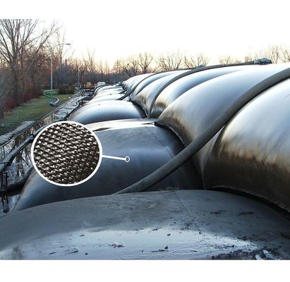 Zwarte zand geotextiel ontwatering buizen essentieel voor zand gevulde Cofferdam Reclamation en Land Reclamation toepassingen