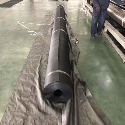 HDPE Geomembrane Liner Tensile Strength ≥15MPa High Strength Waterproof Membrane Featuring Elongation at Break ≥700% Ideal for Landfill Projects