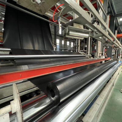 0.5mm HDPE Geomembrane Liner glad hoog trekvermogen ondoordringbaar voor dammen en reservoirs