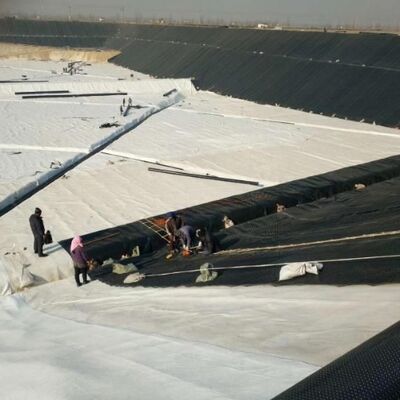 200g 250g Nadelvlies Polyester Non-woven Geotextiel voor Keermuur Drainage