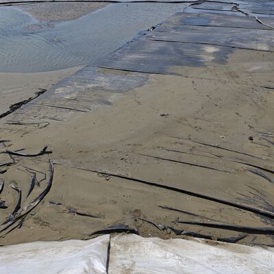 Hoogsterke geweven geotextiel ontwatering buizen voor industriële slib ontwatering projecten