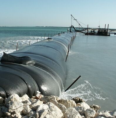 Groot volume slib geotextiel ontwateringsbuis voor drainage op bouwplaatsen