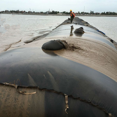 Met zand gevulde geotextiel-ontwateringsbuizen voor kusterosiebescherming en kustlijnbescherming
