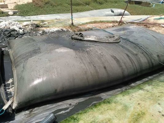 Zwarte zand geotextiel ontwatering buizen essentieel voor zand gevulde Cofferdam Reclamation en Land Reclamation toepassingen