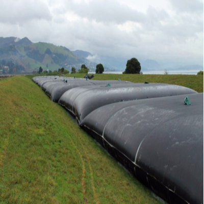 Pp Geweven Geotextile Ontwaterende Buizen Zwarte Lucht Gebluste Opnieuw te gebruiken Ontwaterende Zakken