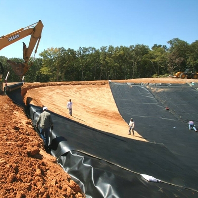 Van het Landbouwbedrijfpvc Geomembrane van de garnalengarnaal Blad 100m snakt 3mm Vlotte Oppervlakte