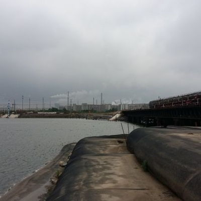Ontwaterende Geotextile van 120/120KN Strengh Buizen Anti UVpp die Filterzak ontwateren