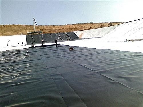0.1-3.0 mm Dikte Geomembraan met hydrostatische drukweerstand ≥1.0Mpa