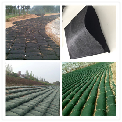 De niet Giftige pp-Geotextile Geweven 200g-1400g Groene Zwarte van Geobag niet