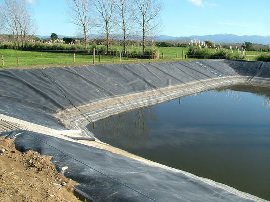 Stijve HDPE LDPE Samengestelde Geomembrane Antilekkage Ondoordringbare Vlotte Geweven