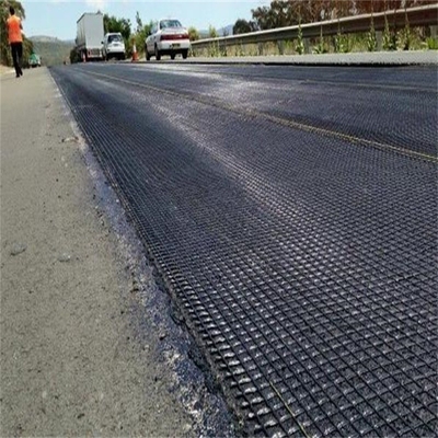 100 g/m2-800 g/m2 Warp gebreide glasvezel geogrids beste oplossing voor bodemhoudende structuren